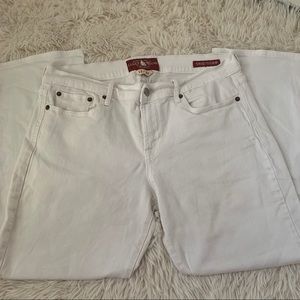 Lucky Brand white denim cropped jeans sweetn’crop
